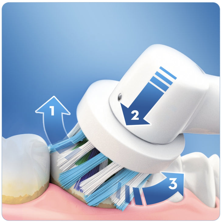 Oral B 570 electric toothbrush head action