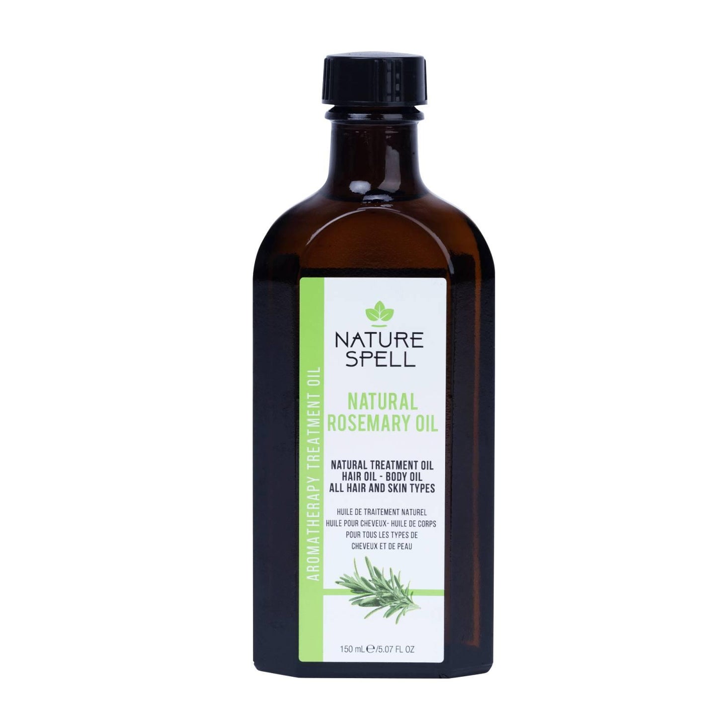 150ml bottle of Natural Spell rosemary oil