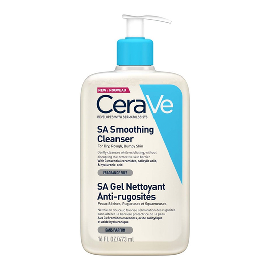 236ml bottle of CeraVe SA Smoothing Cleanser