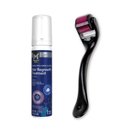 1 mois de mousse à 5 % Member's Mark & Derma Roller