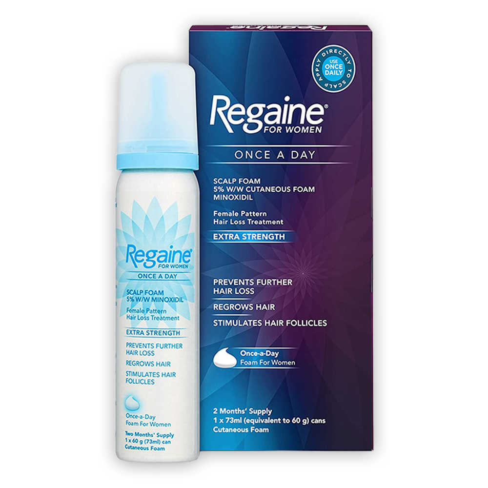 2 month of regaine 5% minoxidil foam for women